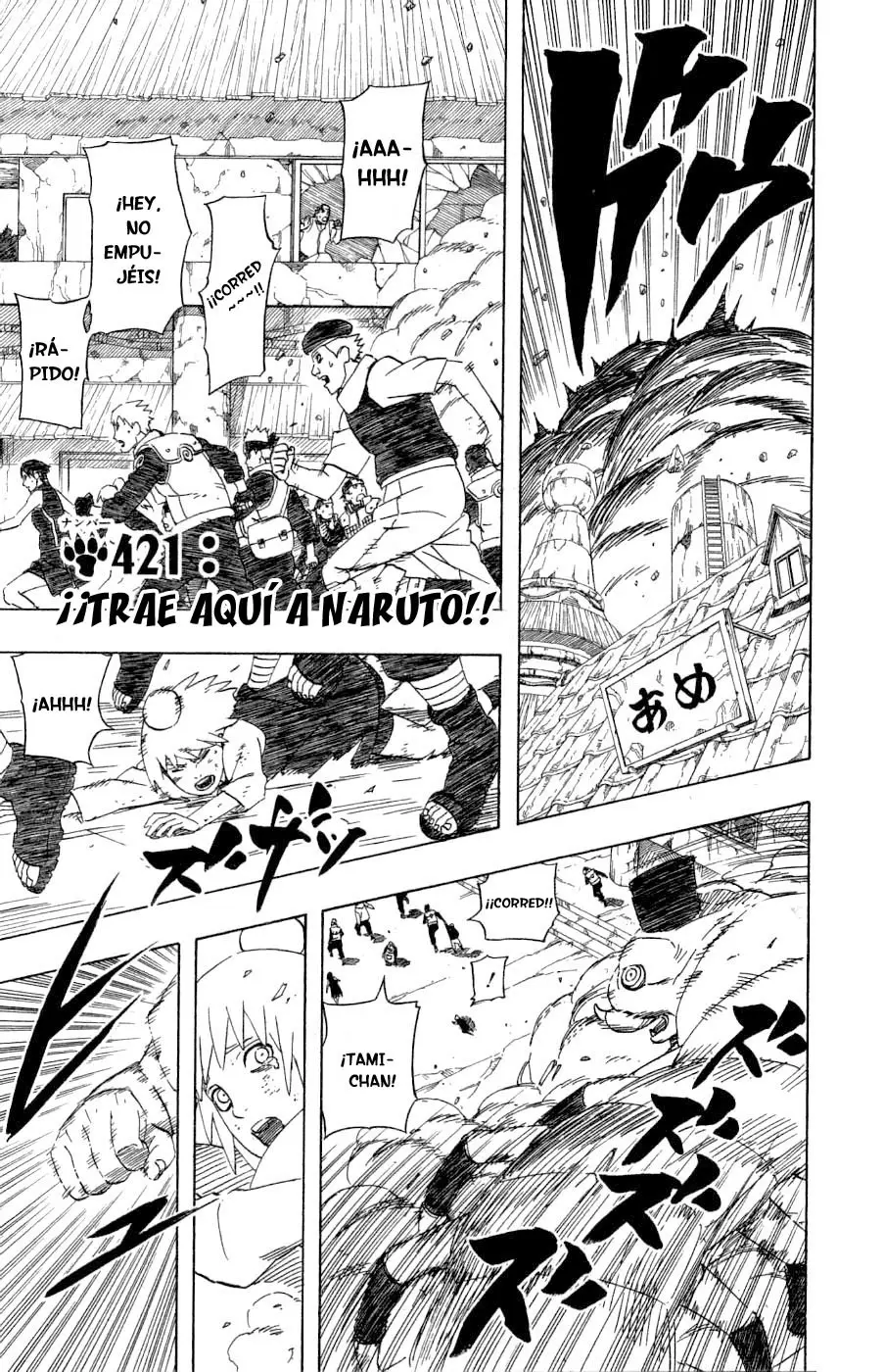 Naruto capítulo 421, página 1
