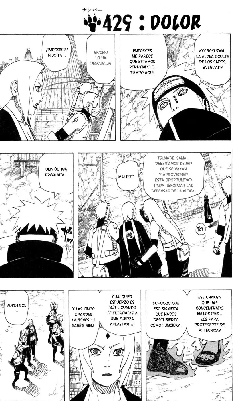 Naruto capítulo 429, página 1