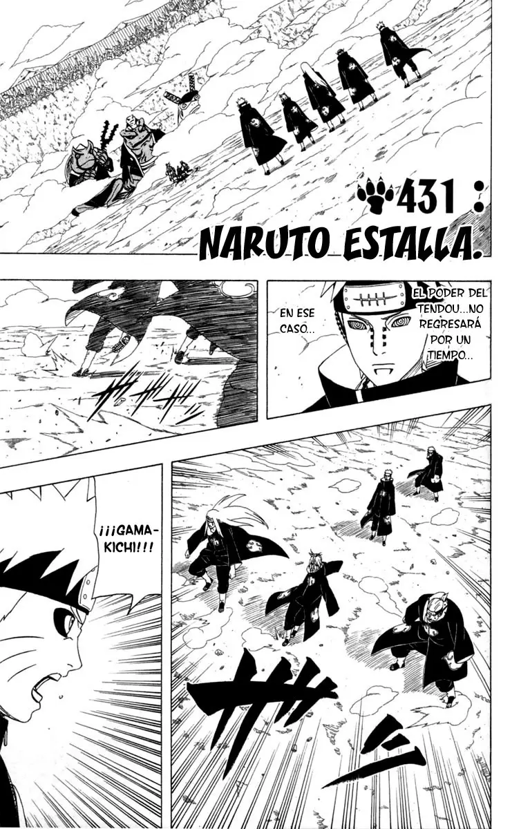Naruto capítulo 431, página 1
