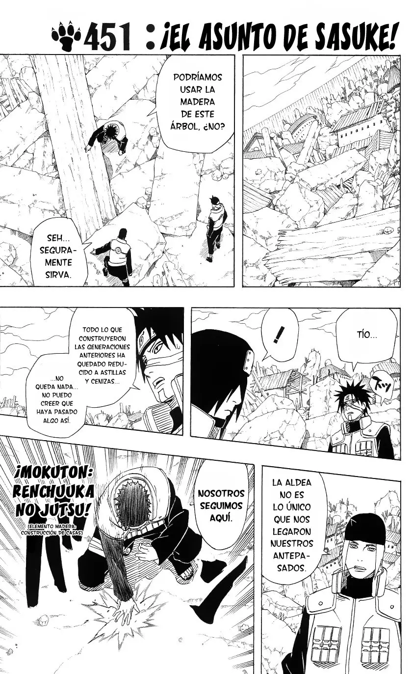 Naruto capítulo 451, página 1