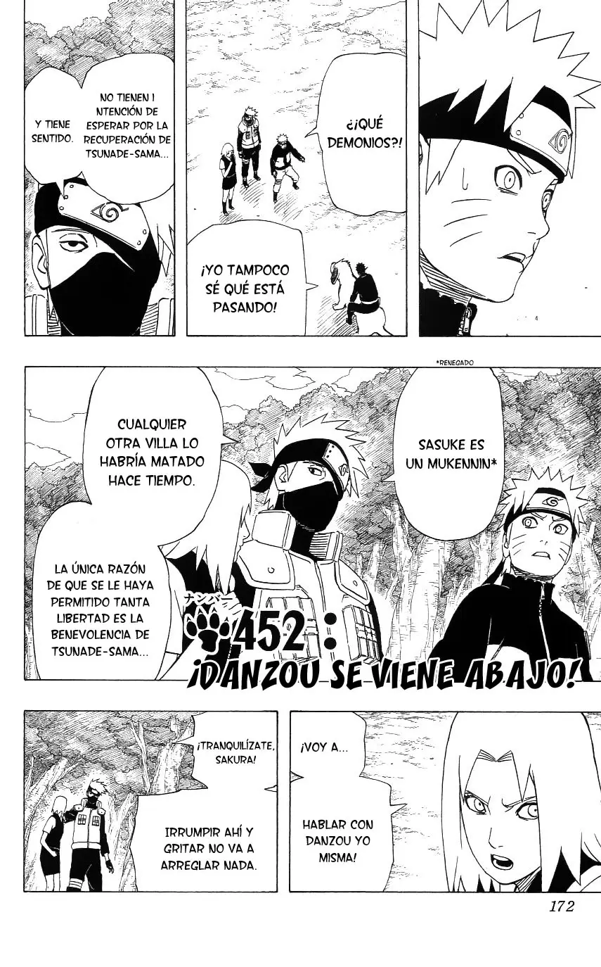 Naruto capítulo 452, página 1