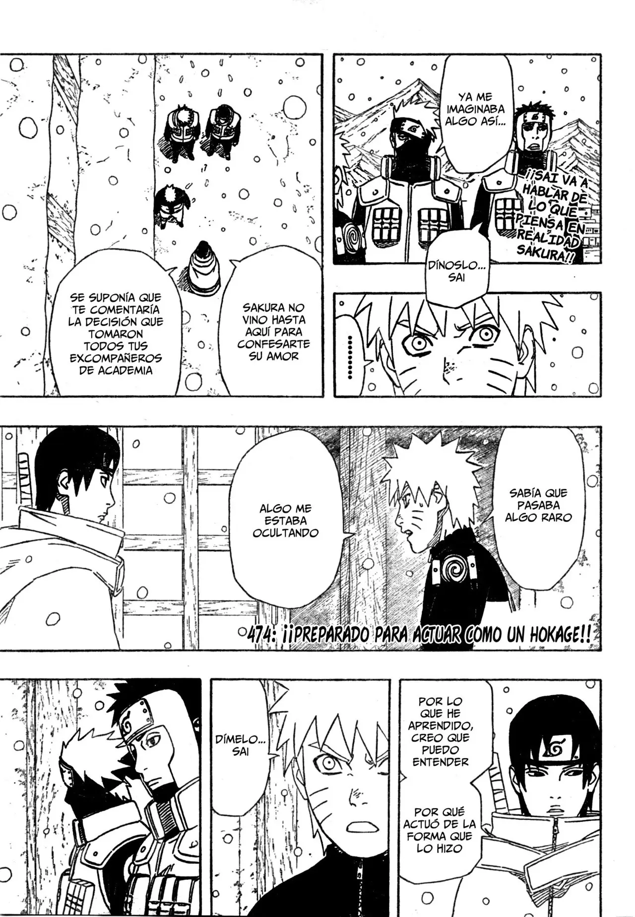 Naruto capítulo 474, página 1