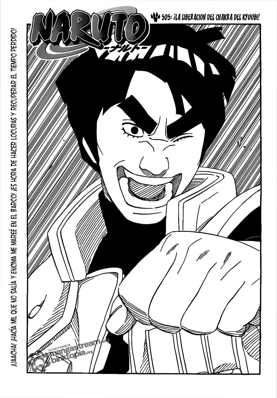 Naruto capítulo 505, página 1
