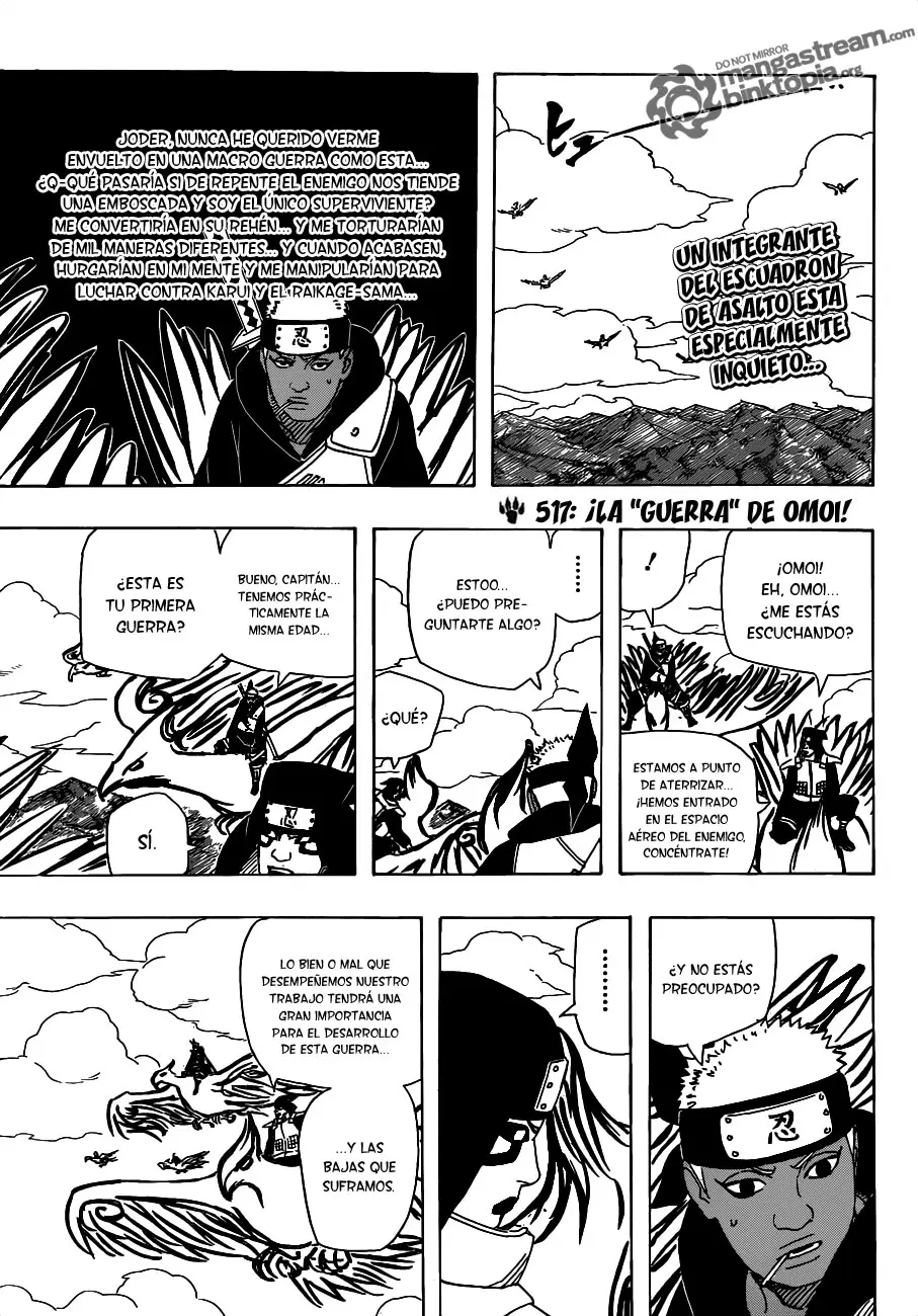 Naruto capítulo 517, página 1