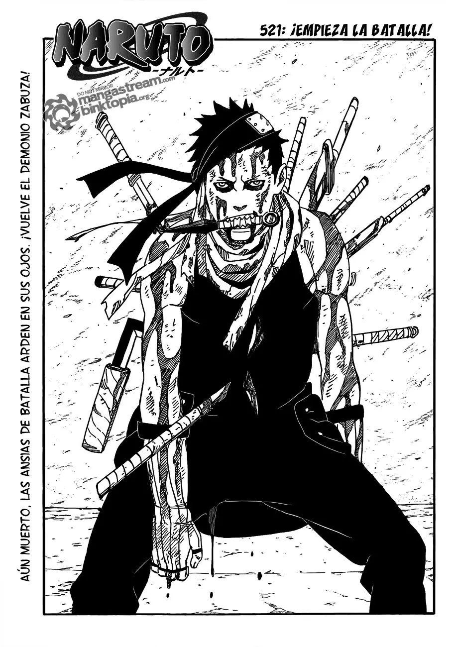 Naruto capítulo 521, página 1