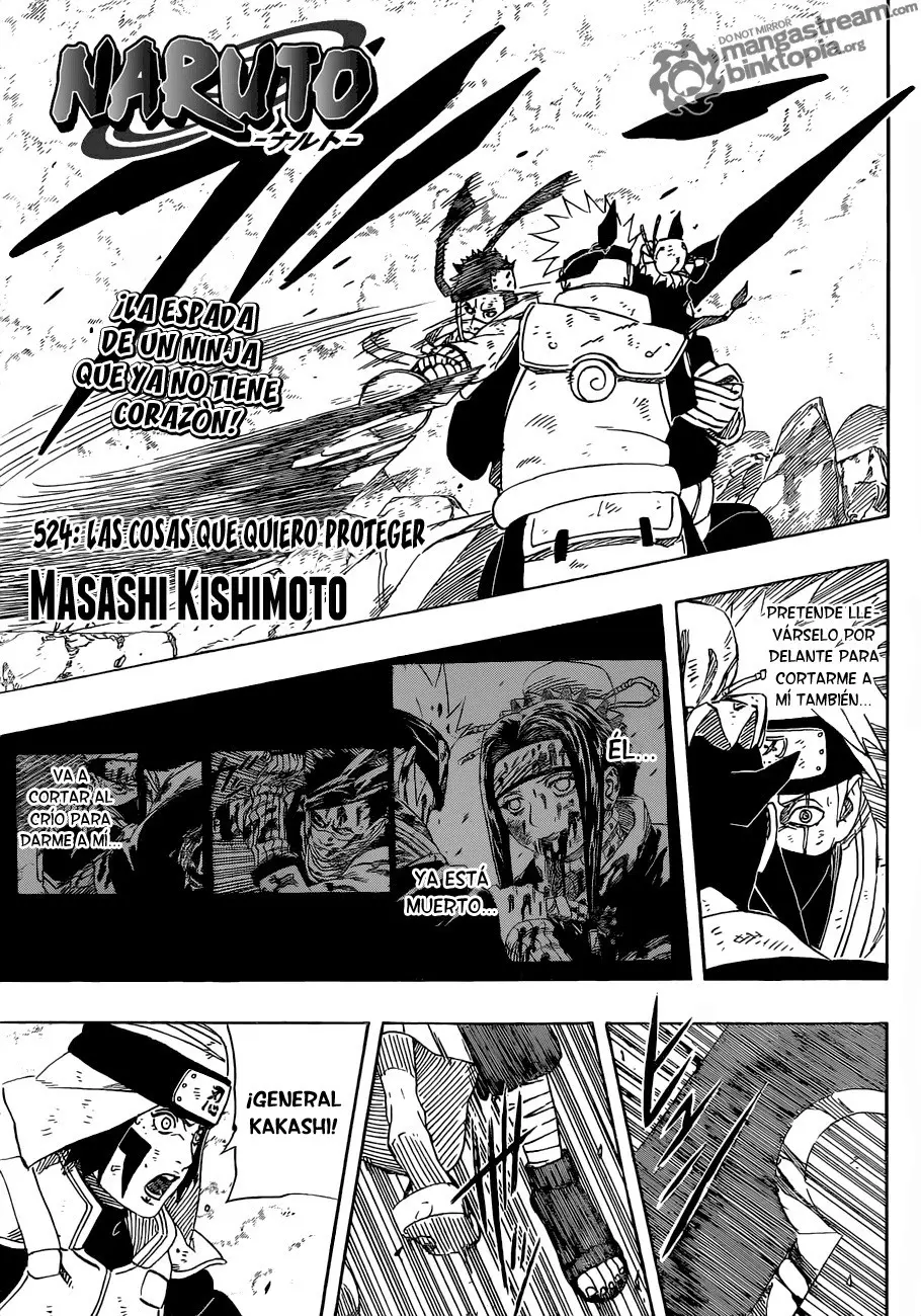 Naruto capítulo 524, página 1