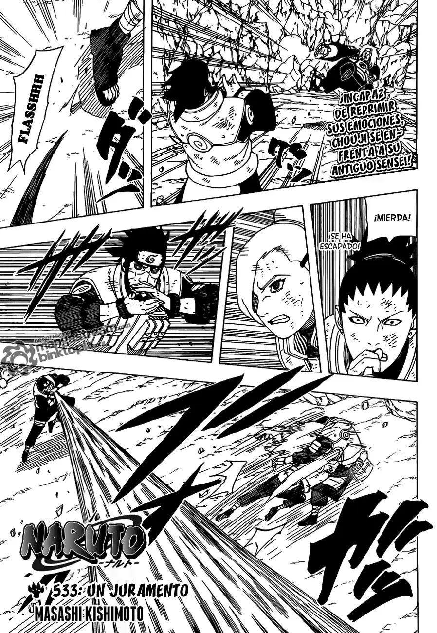 Naruto capítulo 533, página 1