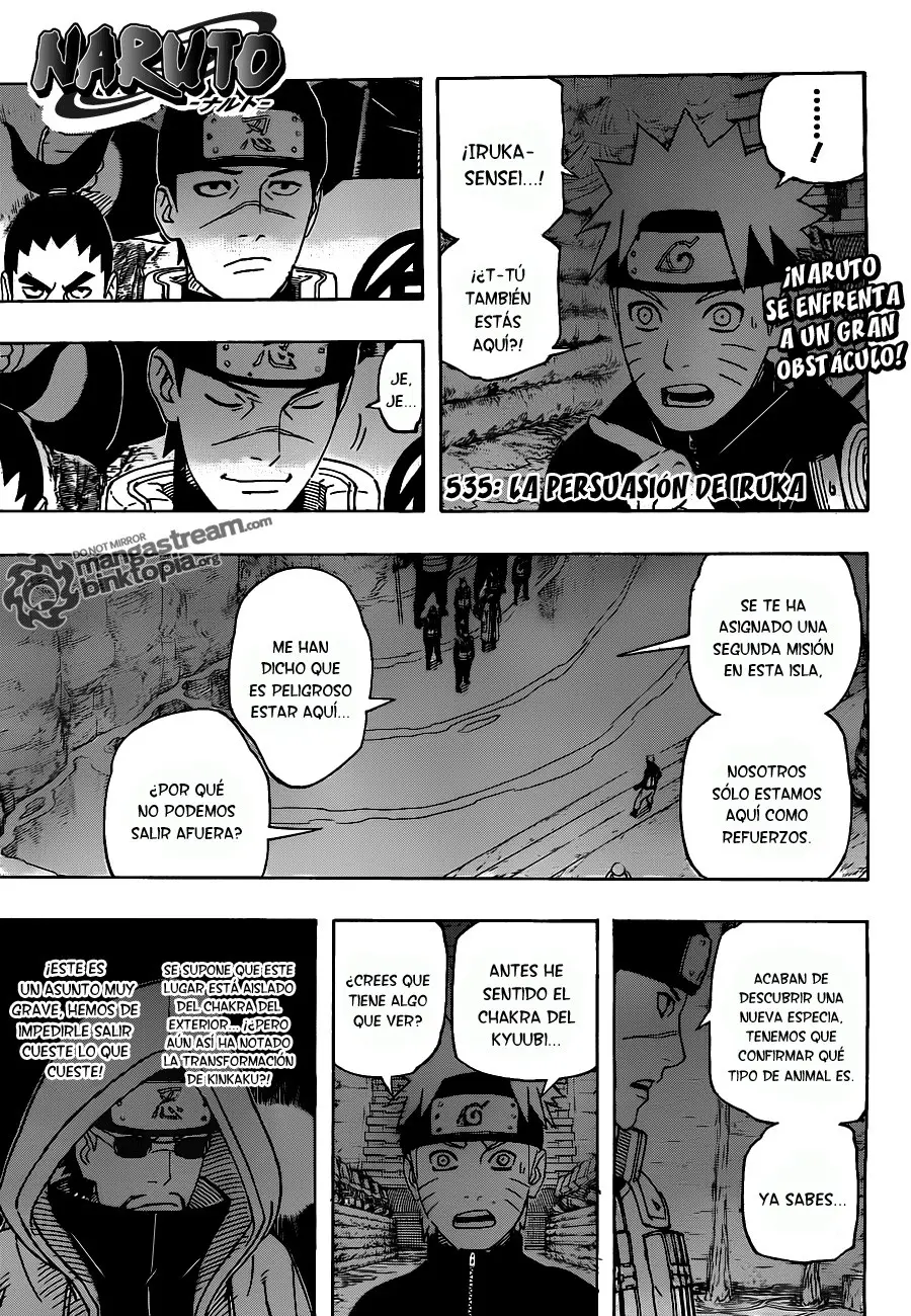 Naruto capítulo 535, página 1