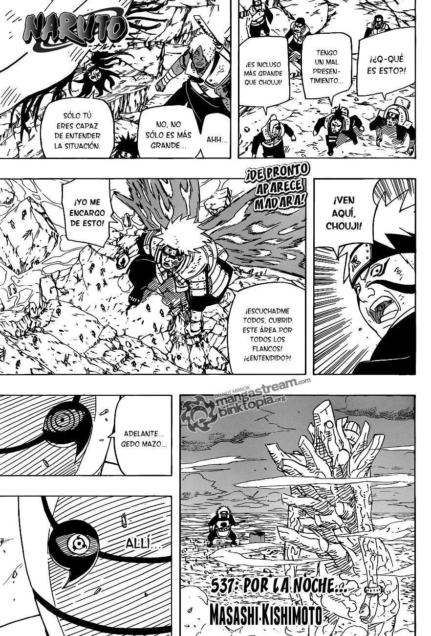 Naruto capítulo 538, página 1
