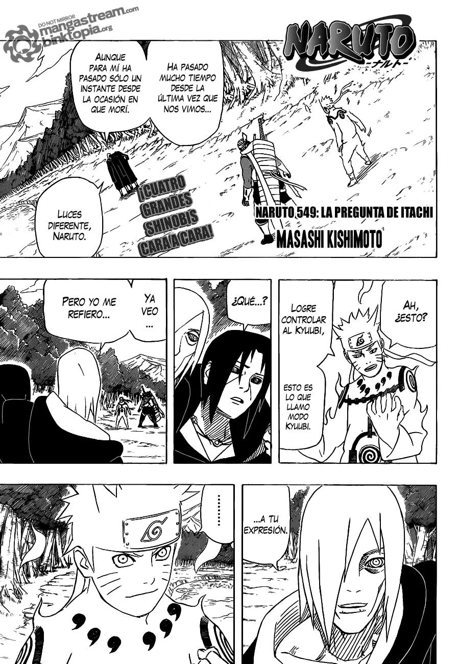 Naruto capítulo 549, página 1