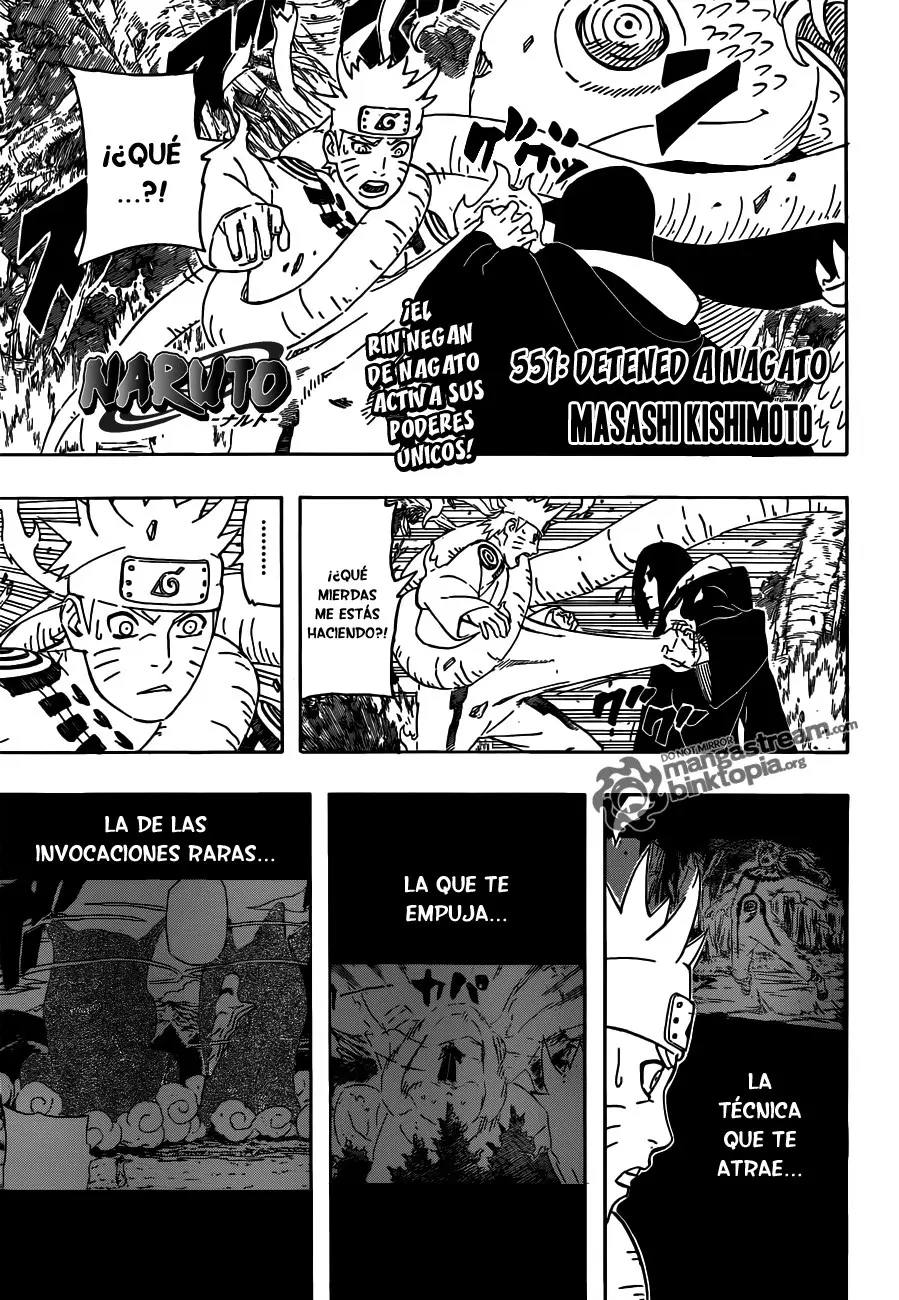 Naruto capítulo 551, página 1