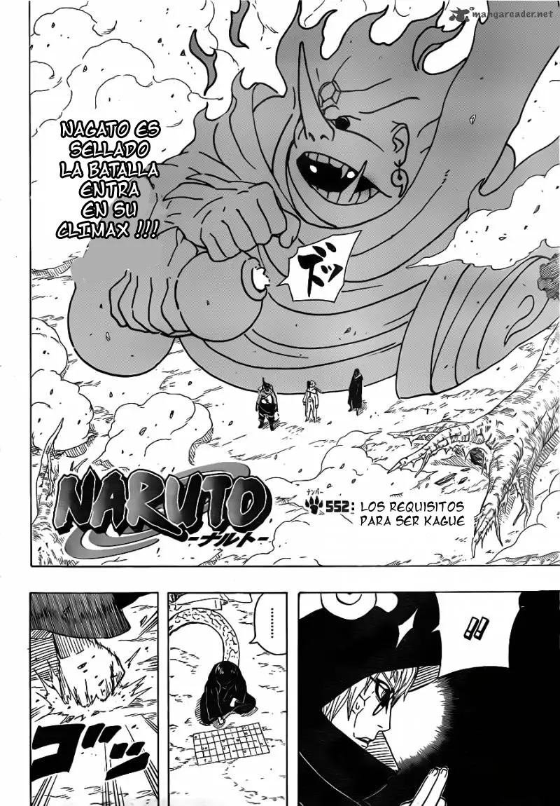 Naruto capítulo 552, página 1
