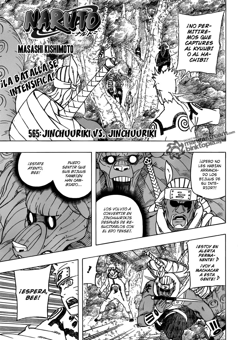 Naruto capítulo 565, página 1