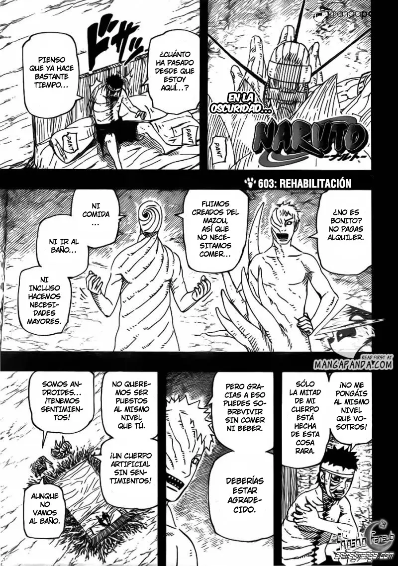 Naruto capítulo 603, página 1