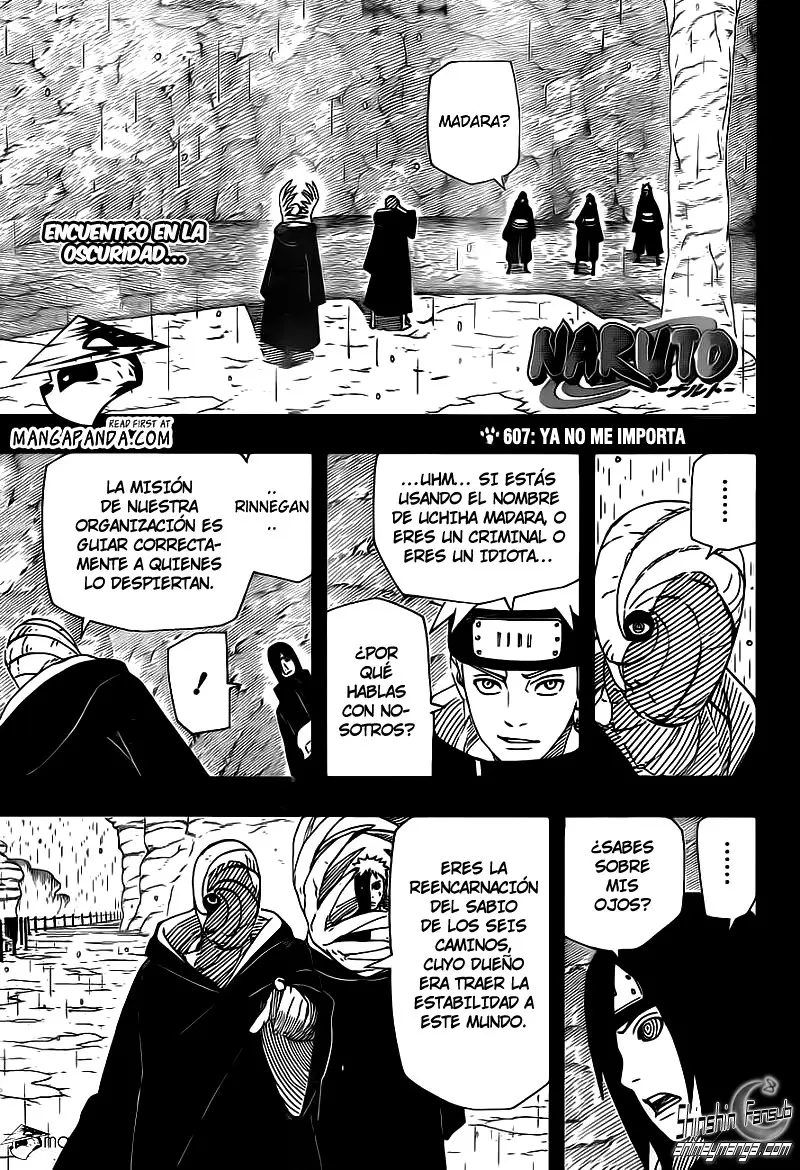 Naruto capítulo 607, página 1