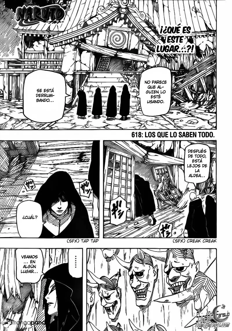 Naruto capítulo 618, página 1