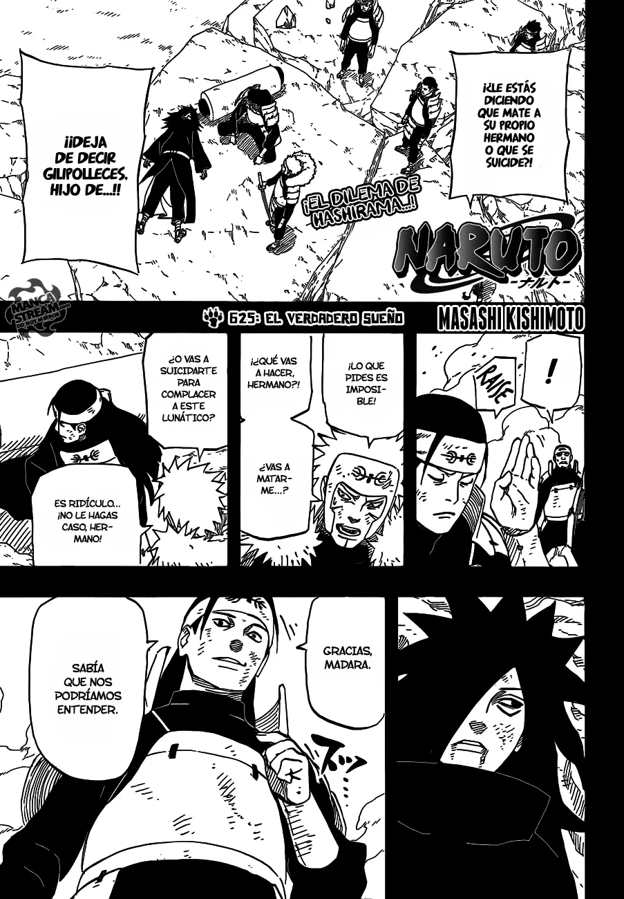 Naruto capítulo 625, página 1