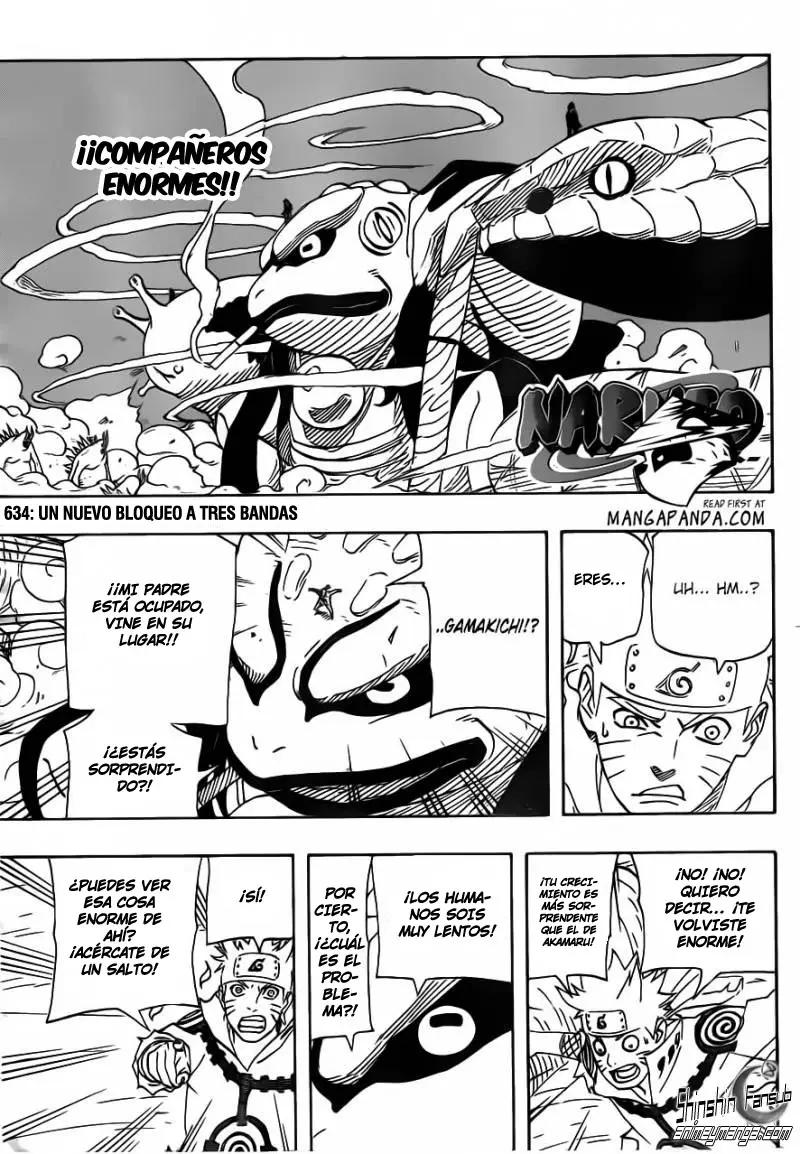 Naruto capítulo 634, página 1