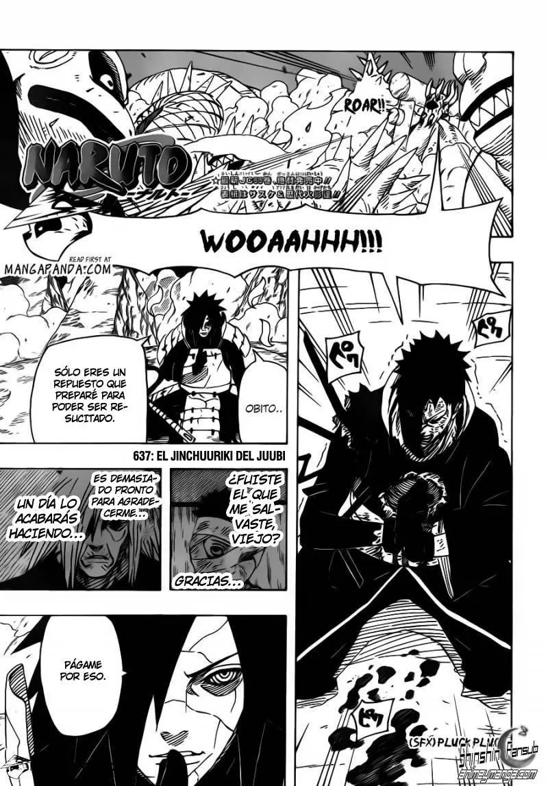 Naruto capítulo 637, página 1
