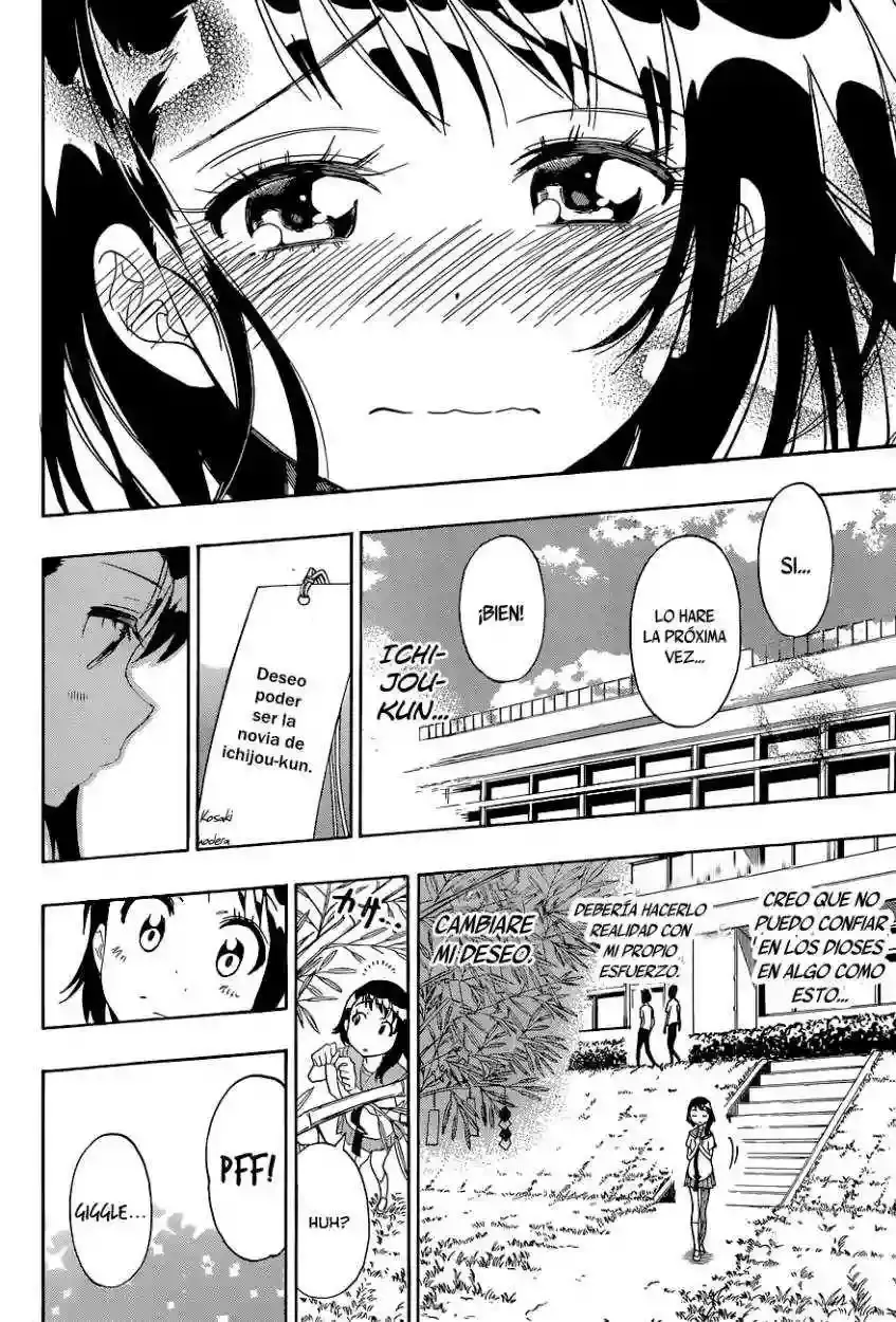 Nisekoi capítulo 105, página 20