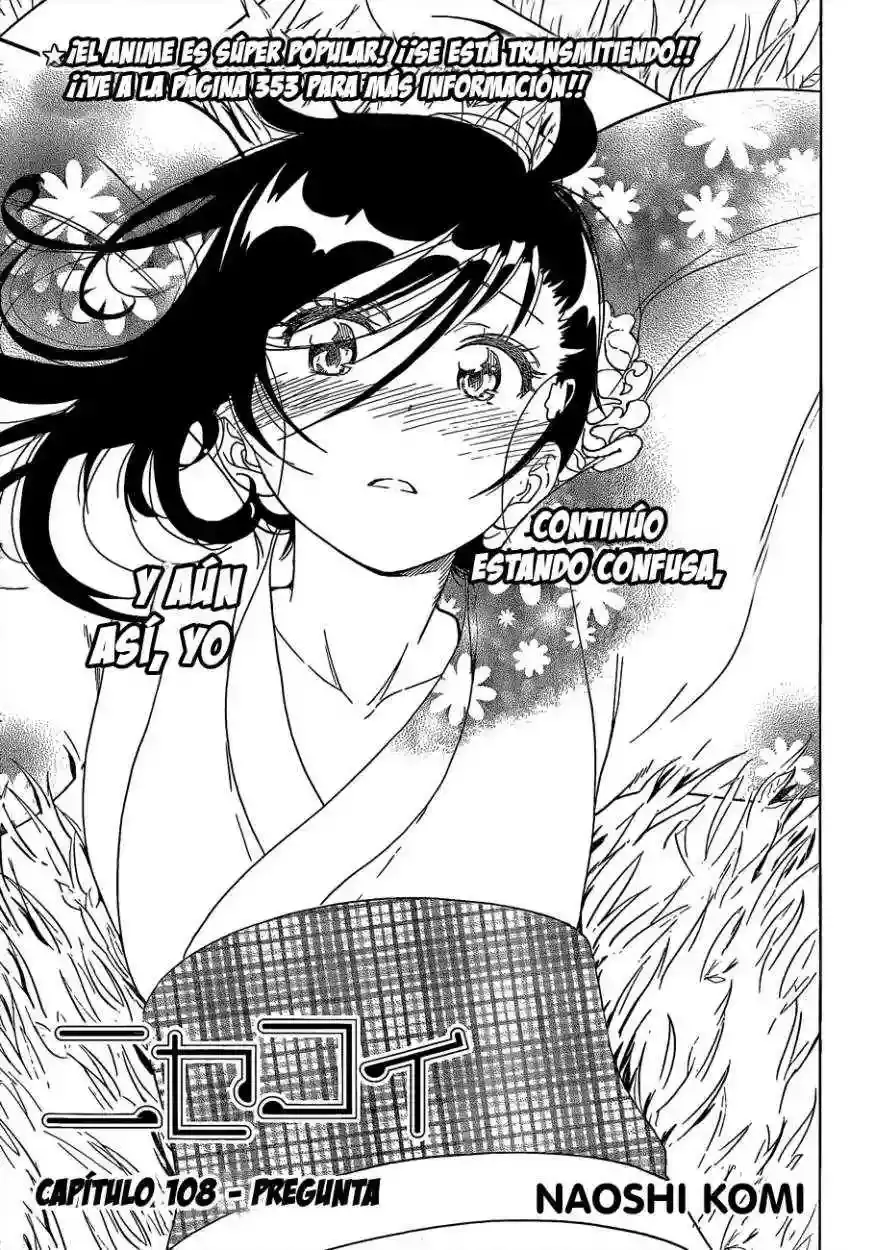 Nisekoi capítulo 108, página 1