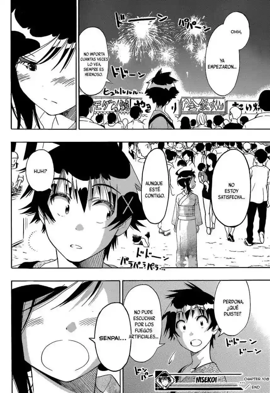 Nisekoi capítulo 108, página 18