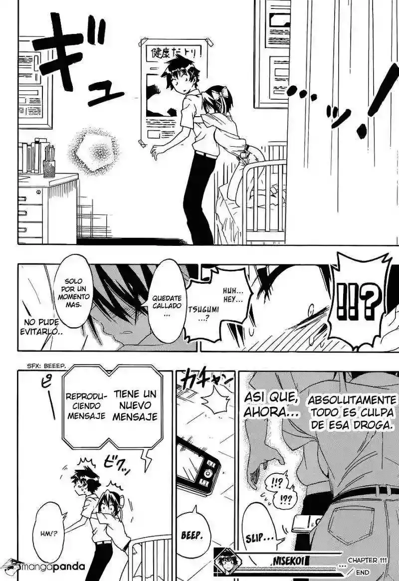 Nisekoi capítulo 111, página 19