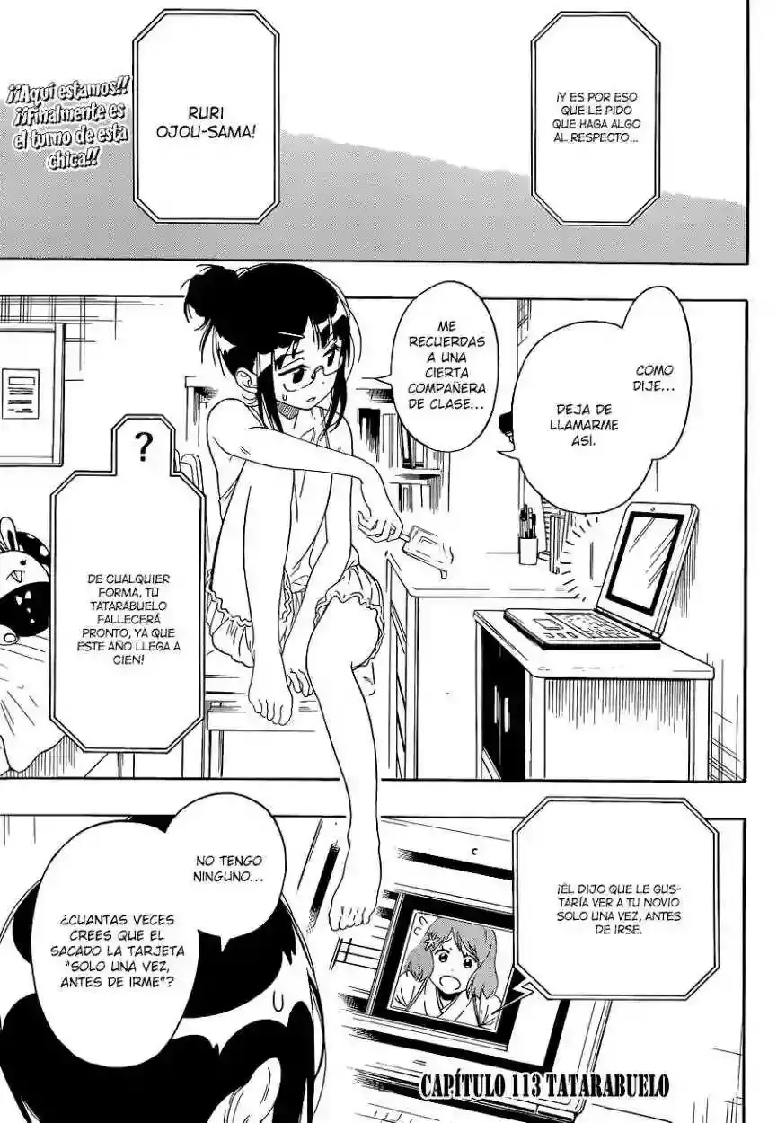 Nisekoi capítulo 113, página 6