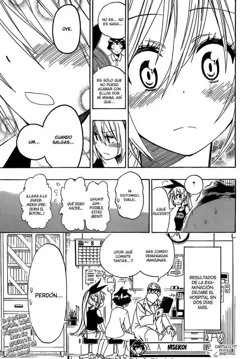 Nisekoi capítulo 117, página 21