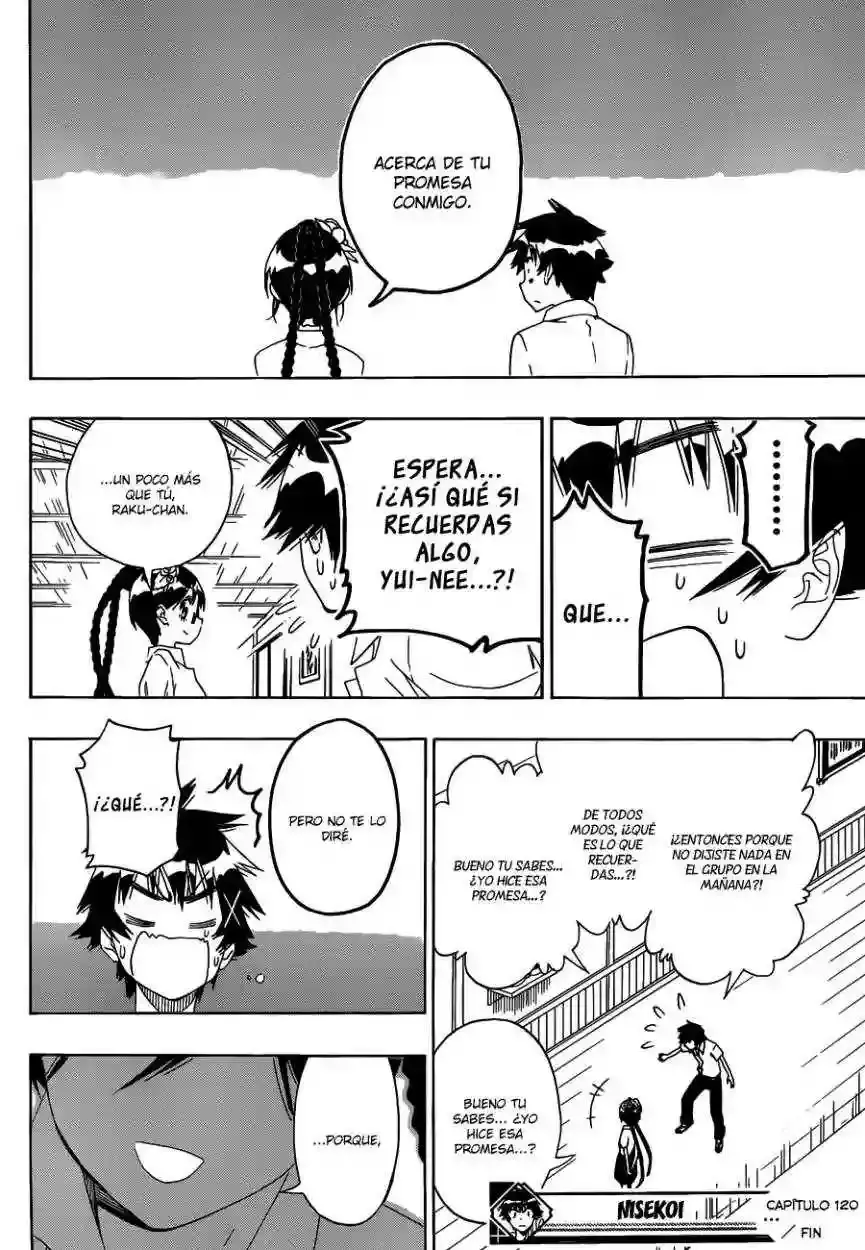 Nisekoi capítulo 120, página 20
