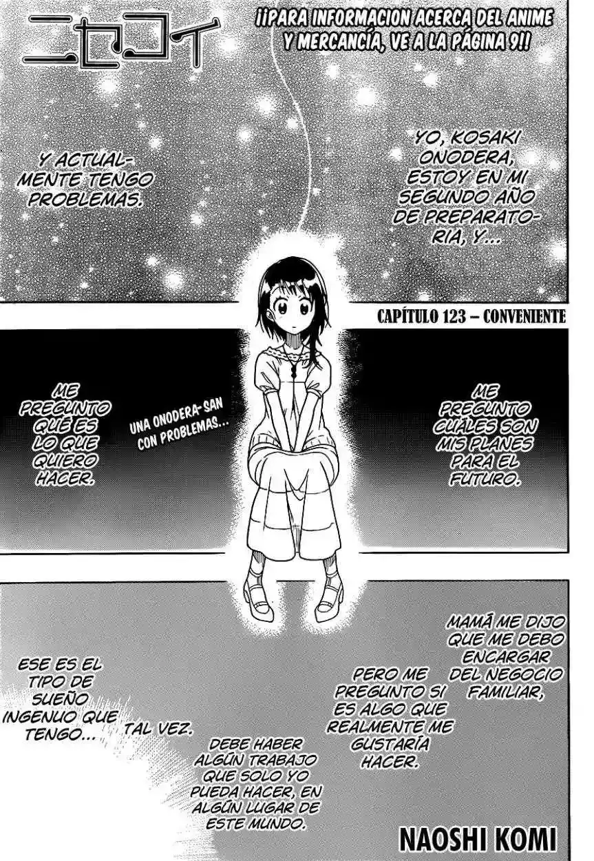 Nisekoi capítulo 123, página 4