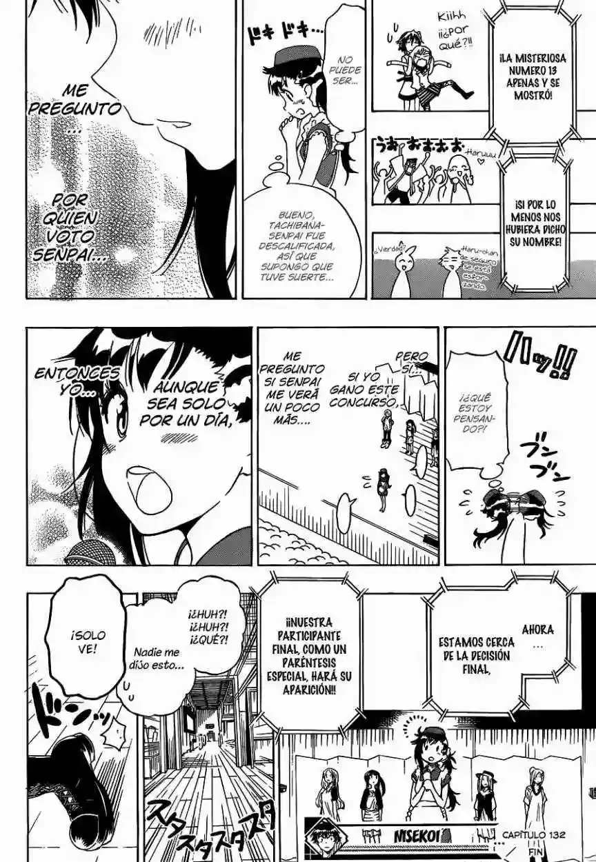 Nisekoi capítulo 132, página 21