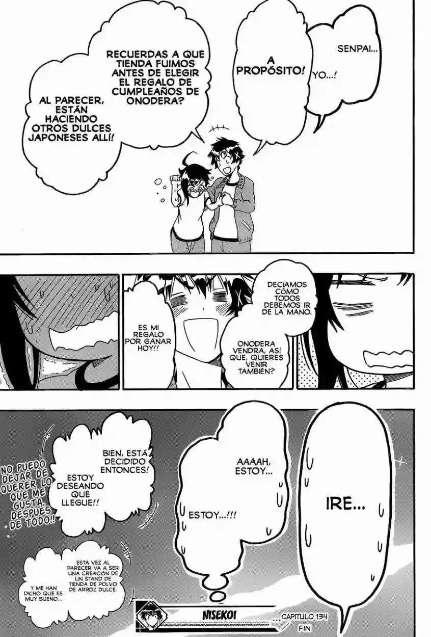 Nisekoi capítulo 134, página 20