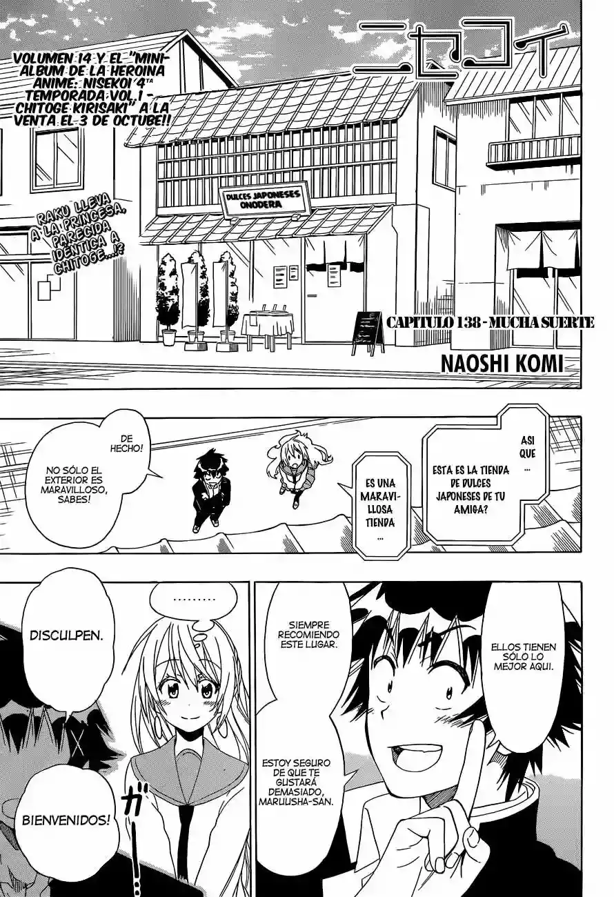 Nisekoi capítulo 138, página 2