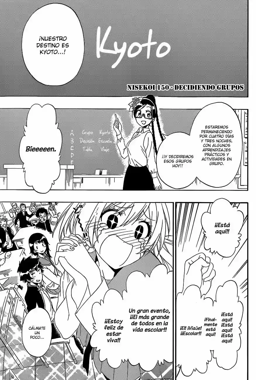 Nisekoi capítulo 150, página 8