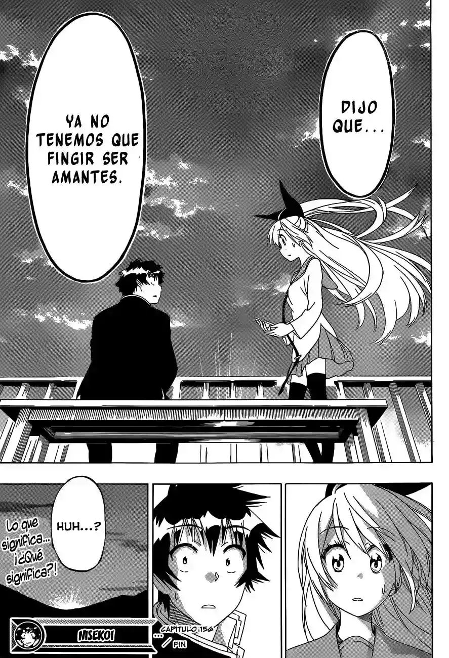 Nisekoi capítulo 156, página 19