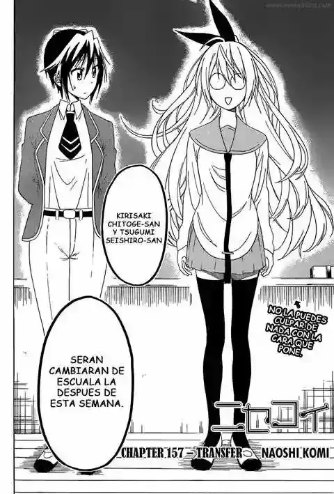 Nisekoi capítulo 157, página 3