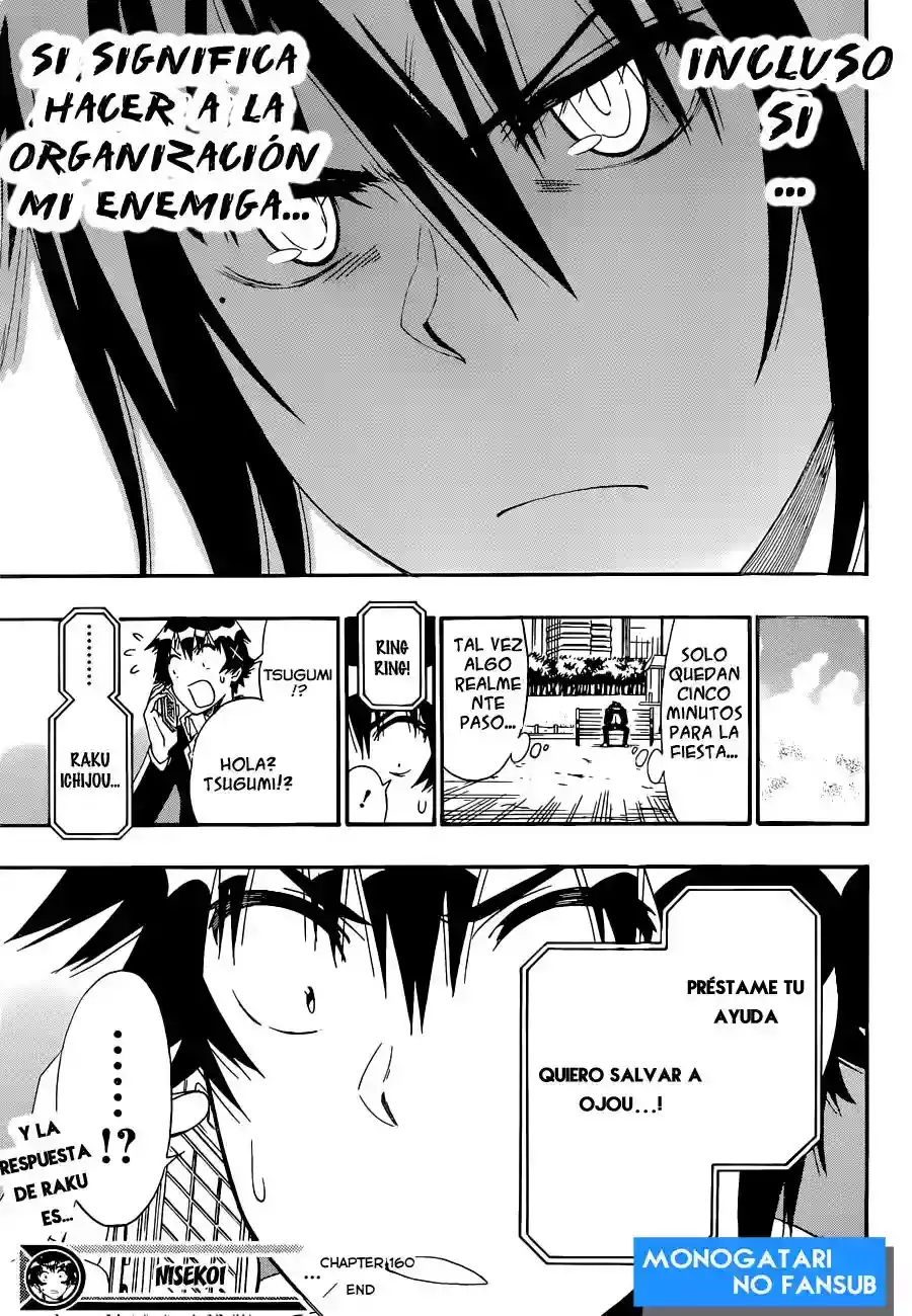 Nisekoi capítulo 160, página 20