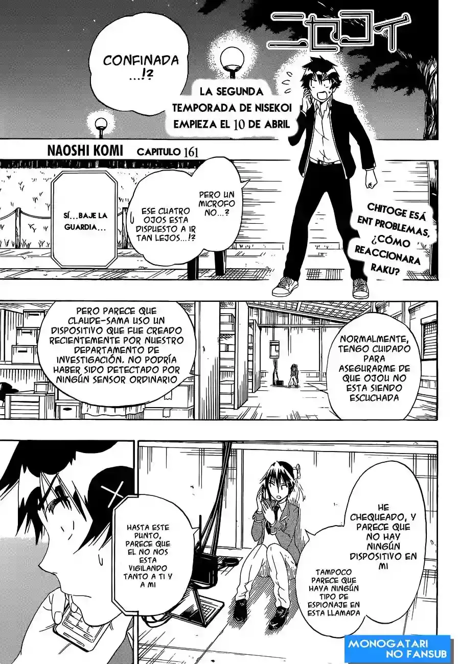 Nisekoi capítulo 161, página 2