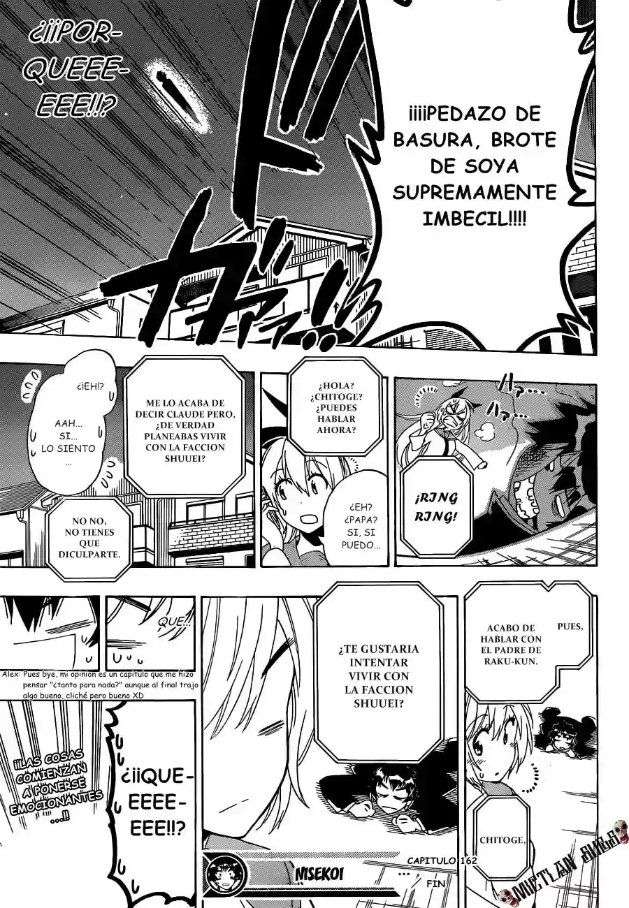 Nisekoi capítulo 162, página 19