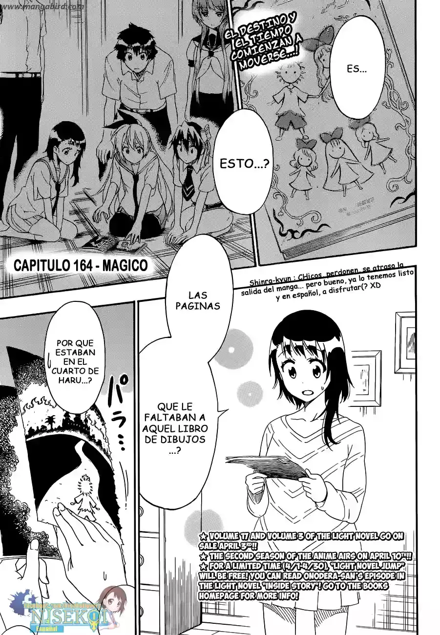 Nisekoi capítulo 164, página 2