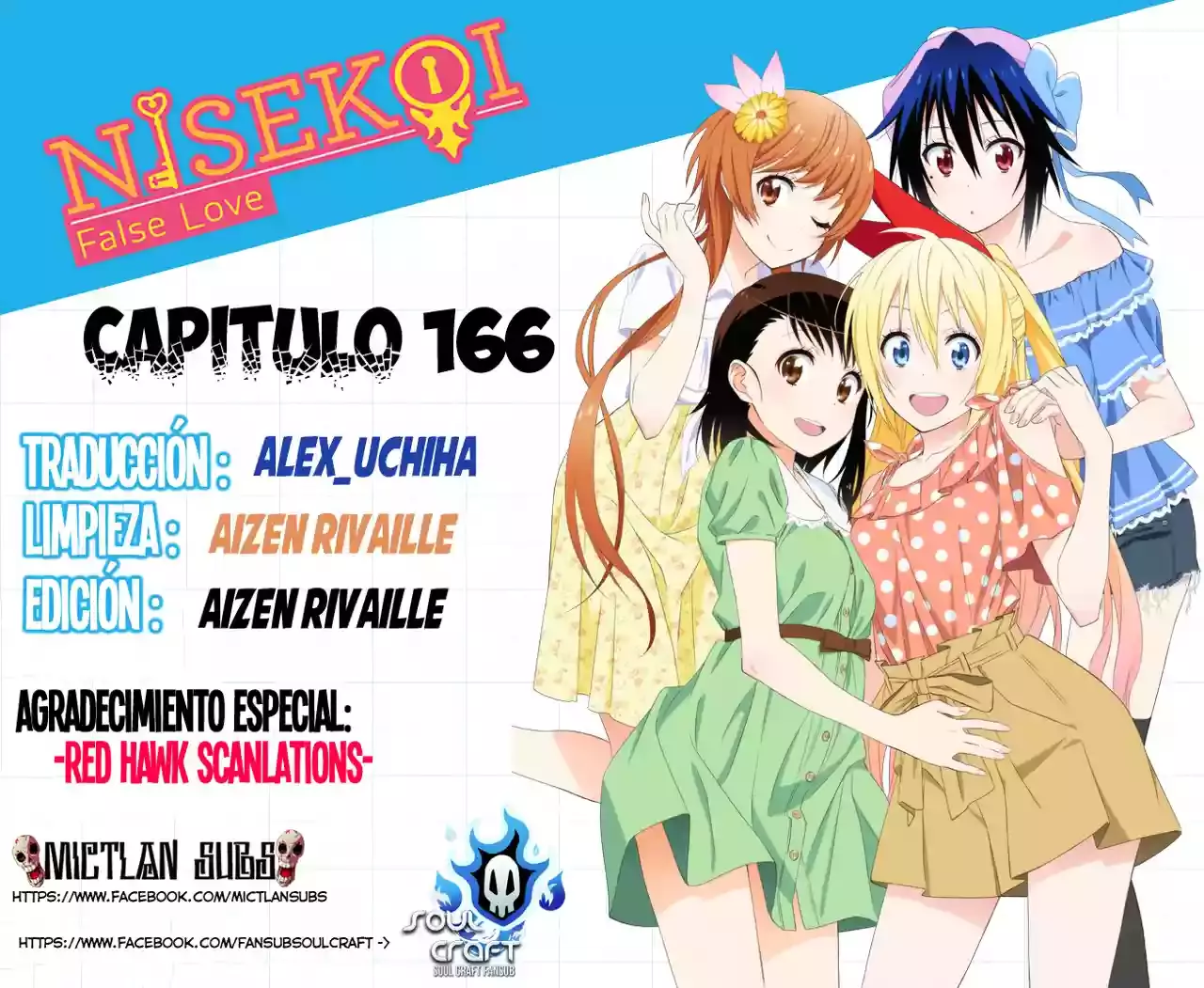 Nisekoi capítulo 166, página 1