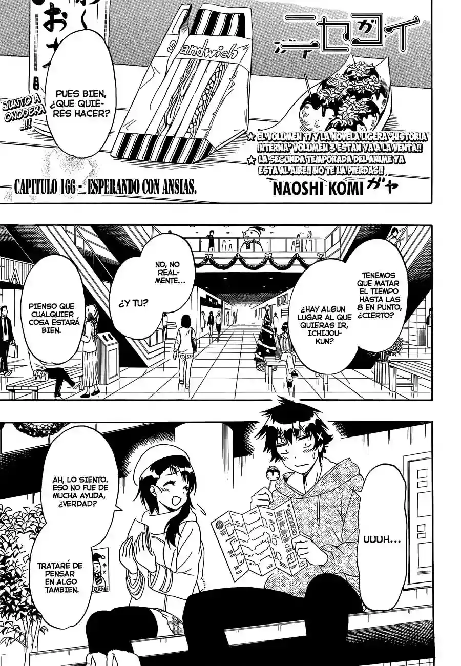 Nisekoi capítulo 166, página 3