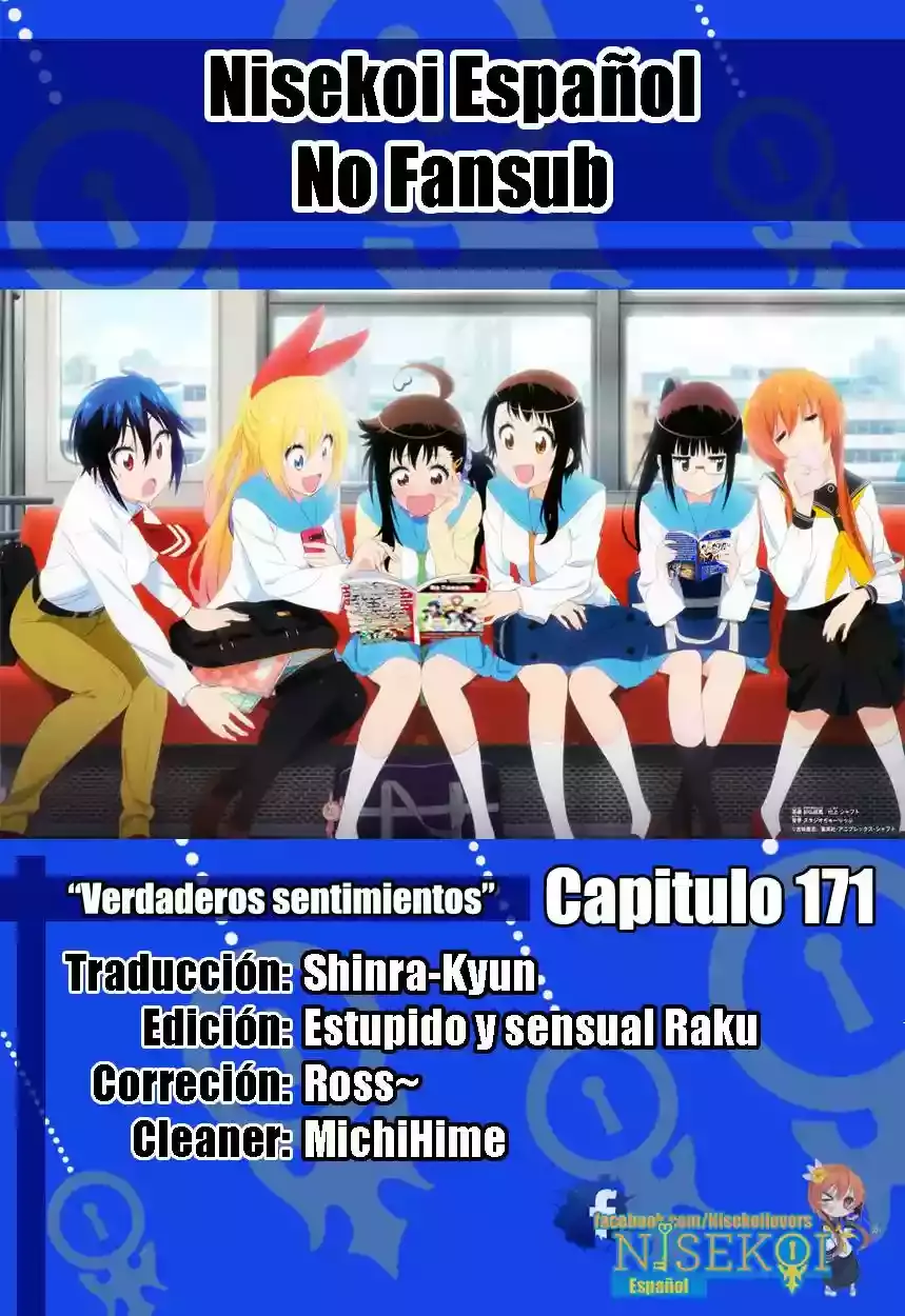 Nisekoi capítulo 171, página 1
