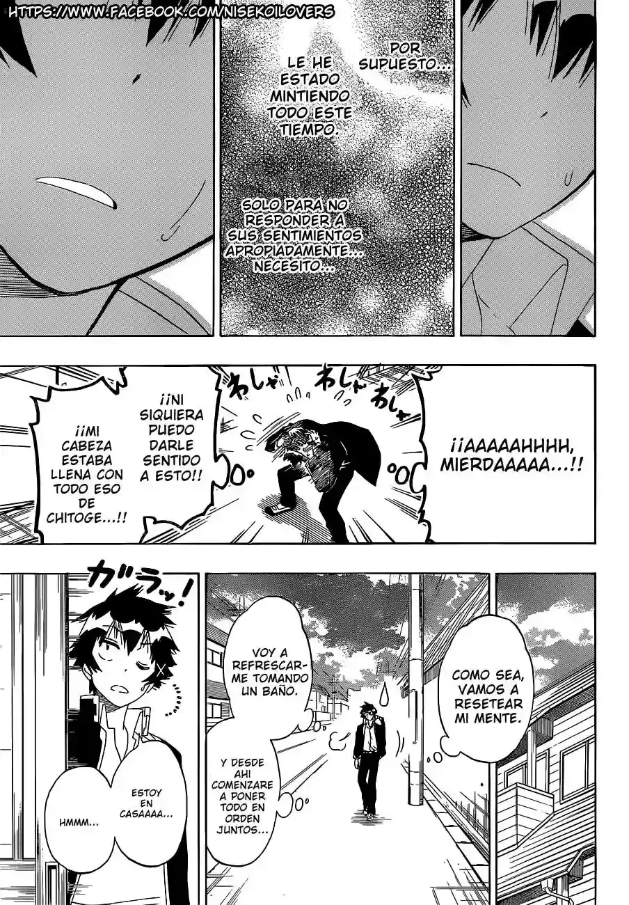 Nisekoi capítulo 175, página 18