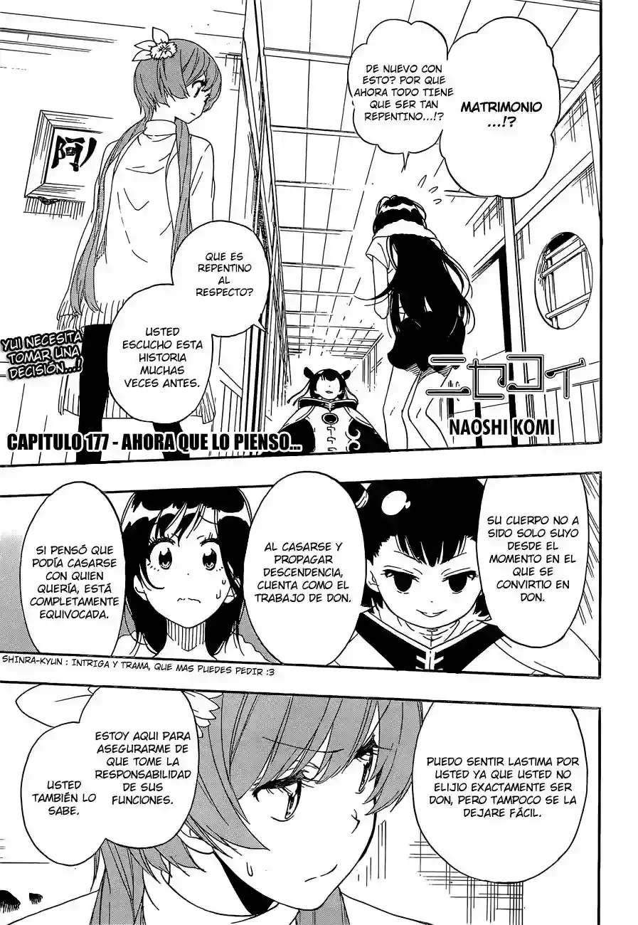Nisekoi capítulo 177, página 2