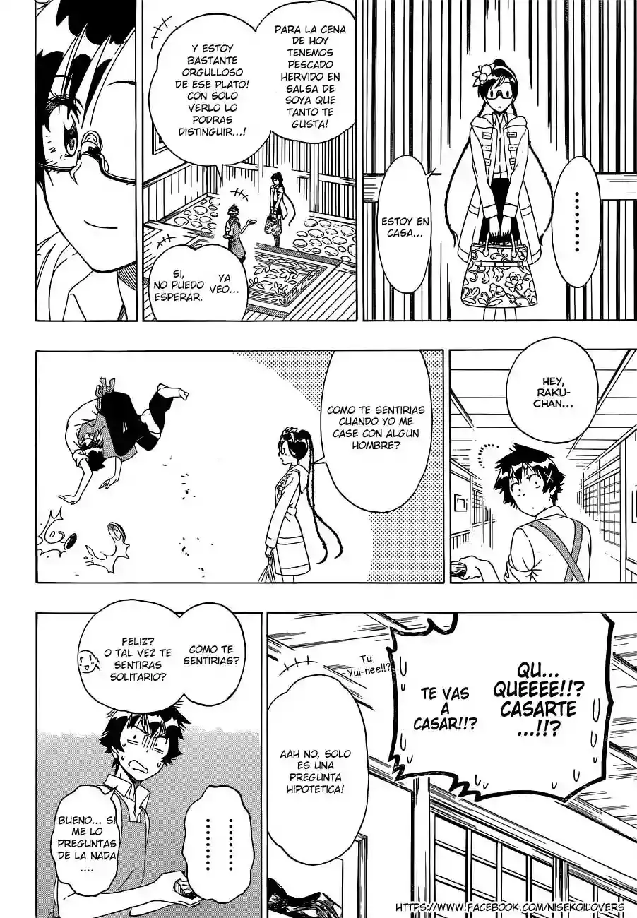 Nisekoi capítulo 177, página 17