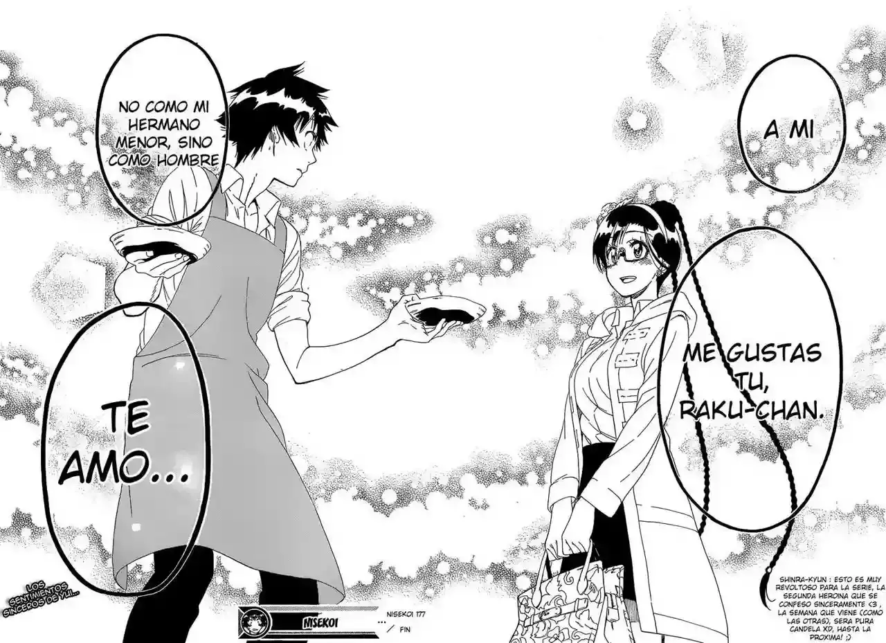 Nisekoi capítulo 177, página 19