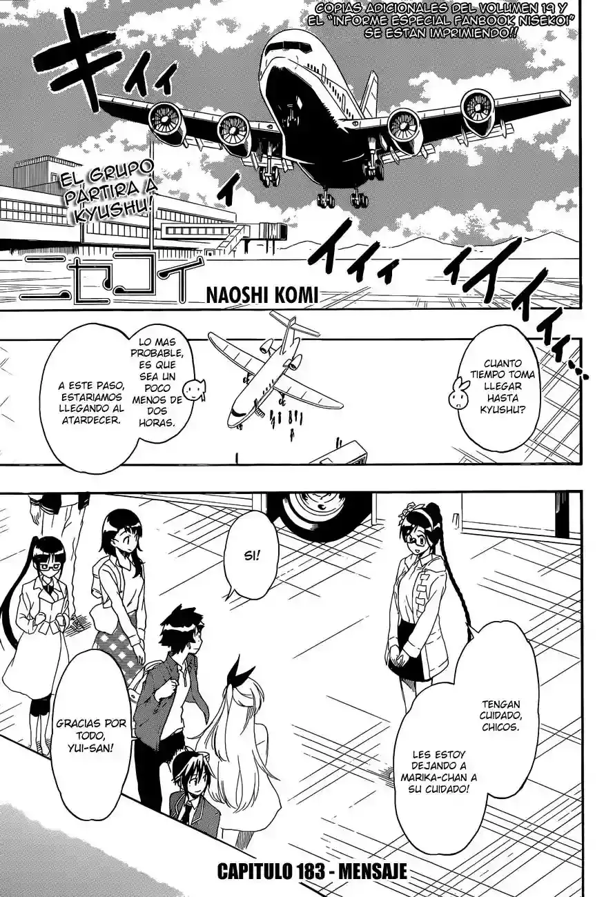 Nisekoi capítulo 183, página 2