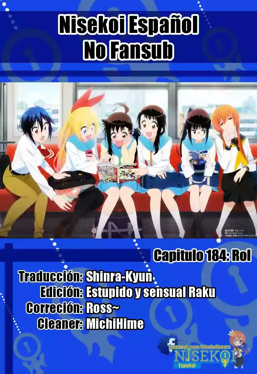 Nisekoi capítulo 184, página 1